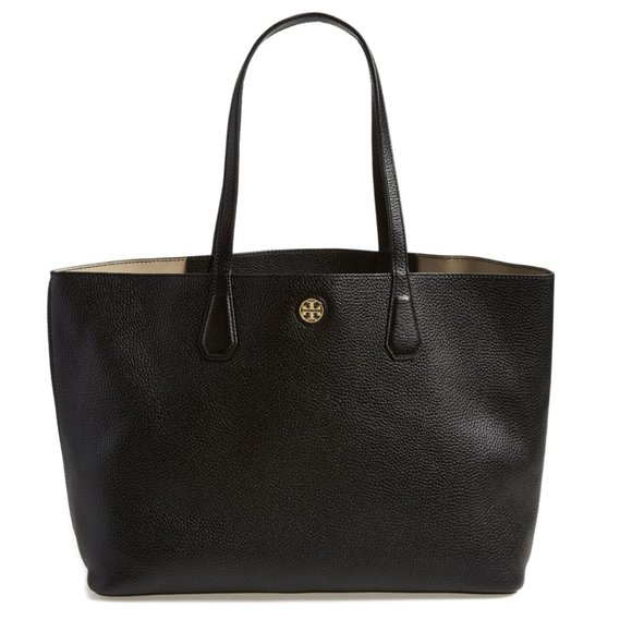 Tory Burch Perry Leather Tote - Picture 1 of 10